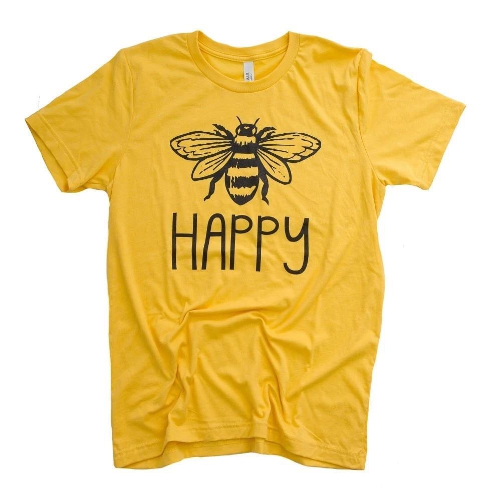 2 PACK Be happy short sleeve graphic tee